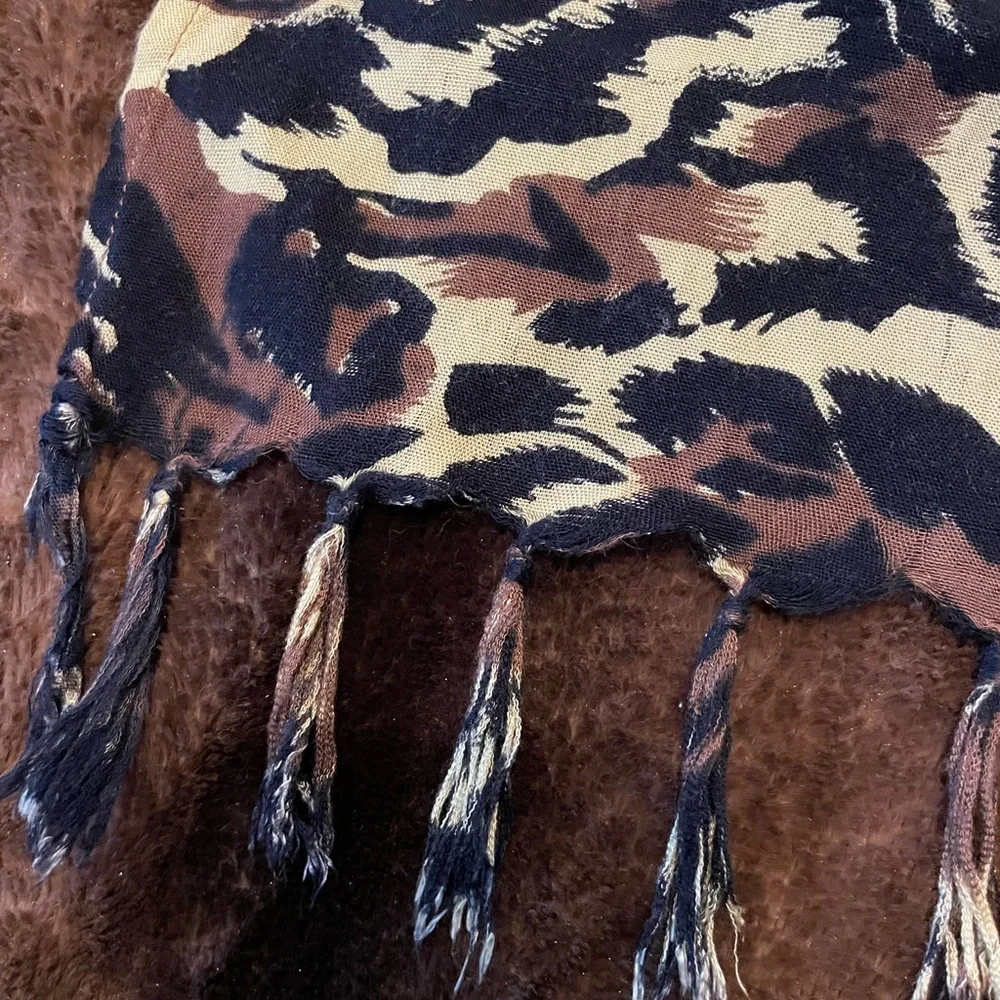 Animal Print X Long Rectangular Multifunctional Fashion Scarf Fashionable Scarf